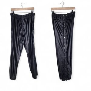 Vintage Teamwork Athletic Apparel Tear-Away Track Pants in Black Size M